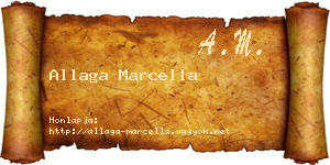 Allaga Marcella névjegykártya